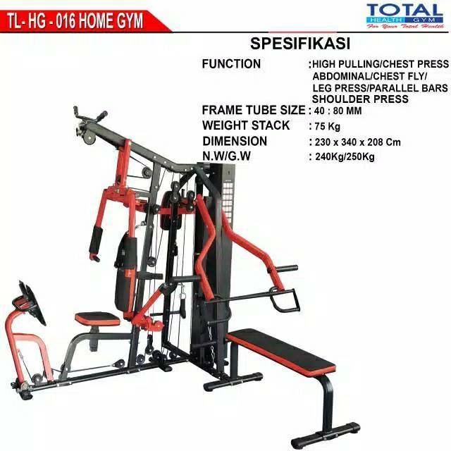 Home gym 3 fungsi TLHG -016 multifungsi
