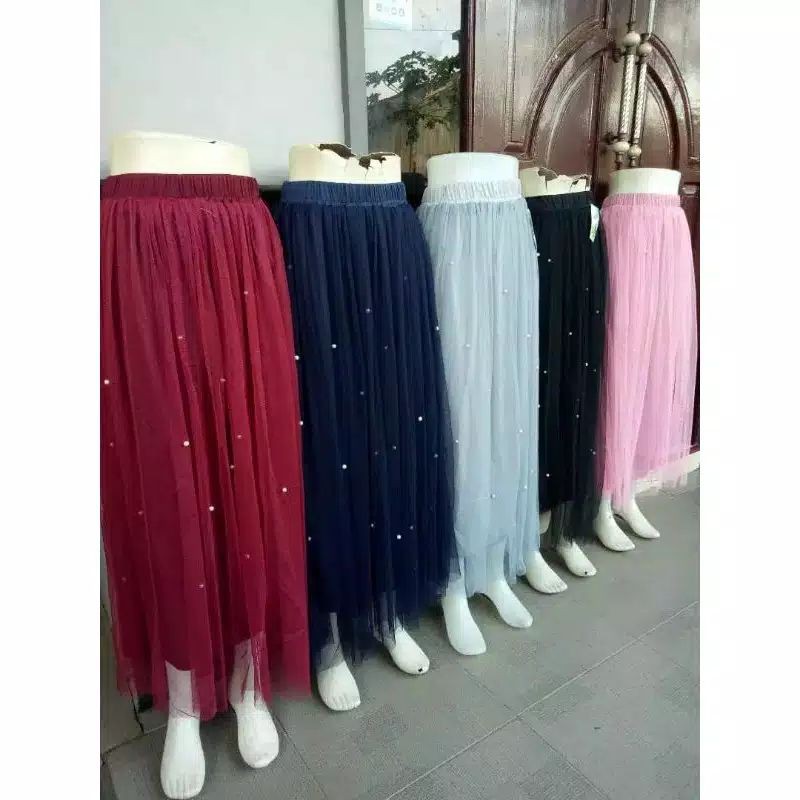 ROK TUTU MUTIARA PANJANG / ROK MUTE DEWASA / ROK TILE MUTIARA DEWASA