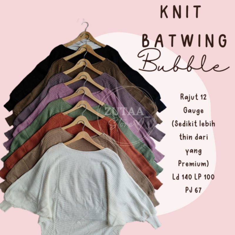 CROP KNIT BATWING // RAJUT BATWING // KNIT