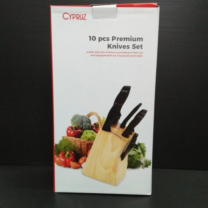 Promo Cypruz Pisau Dapur Set Komplit Pu0525 / Pisau Dapur Set Cypruz Marfazizi