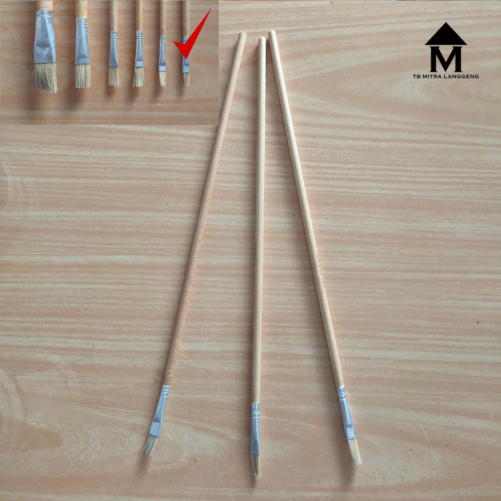

Kuas Lukis Kayu No 1 (6mm) Berkualitas