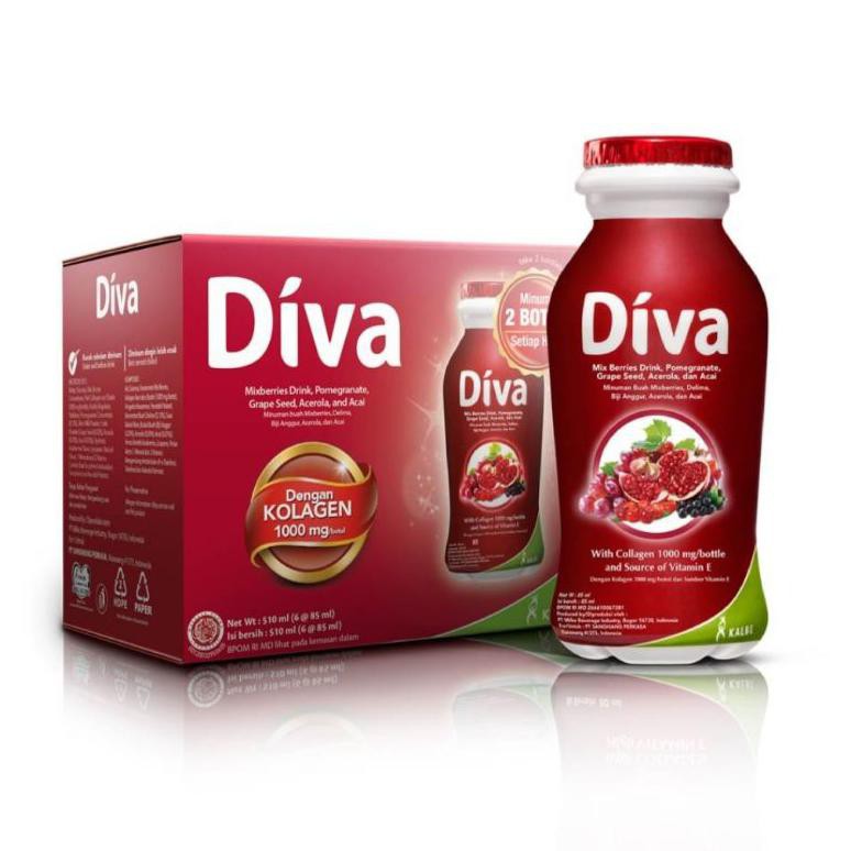 Diva Beauty Drink Suplemen Minuman Berkolagen 85Ml Produk Kalbe