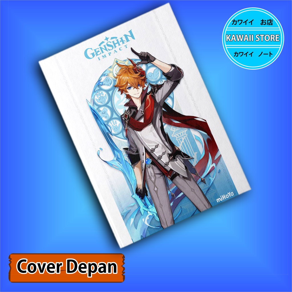 

Notebook / Pocket book Hard Cover Anime Game Genshin Impact TARTAGLIA uk A5 & A6 / Notes Book