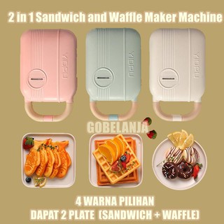 Sandwich Waffle Maker YD518s Sandwich Toaster Breakfast Machine Multifungsi Pemanggang Roti Toaster