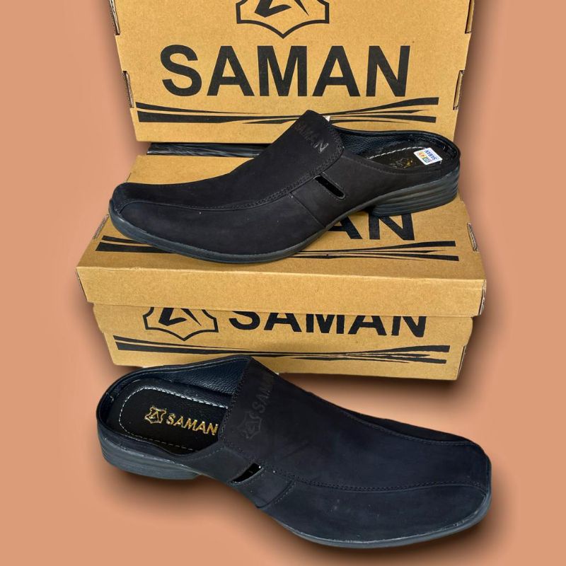 SEPATU SLOP KULIT SAMAN / BUSTONG ALADIN SAMAN KULIT ORIGINAL