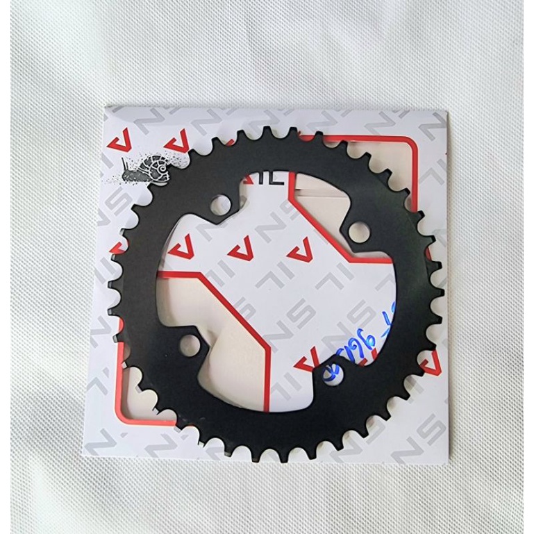 Snail Chainring 38T BCD 96 Simetris Narrow Wide Chain ring Single Arm Crank Sepeda Hitam