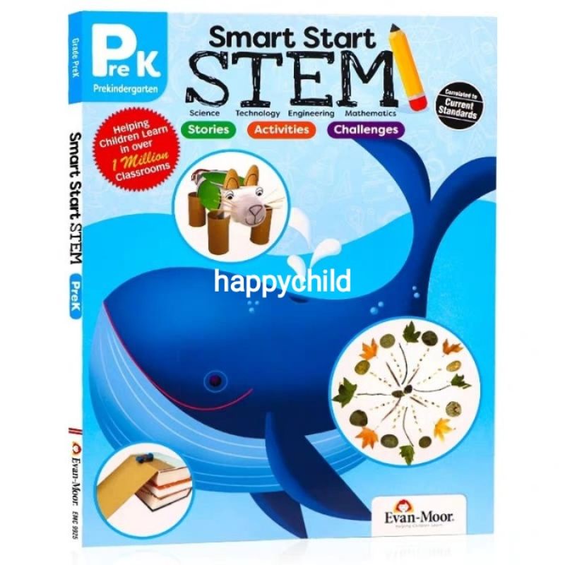 Evan Moor Smart start Stem helping children learn in million classrooms buku inggris practice book happychild