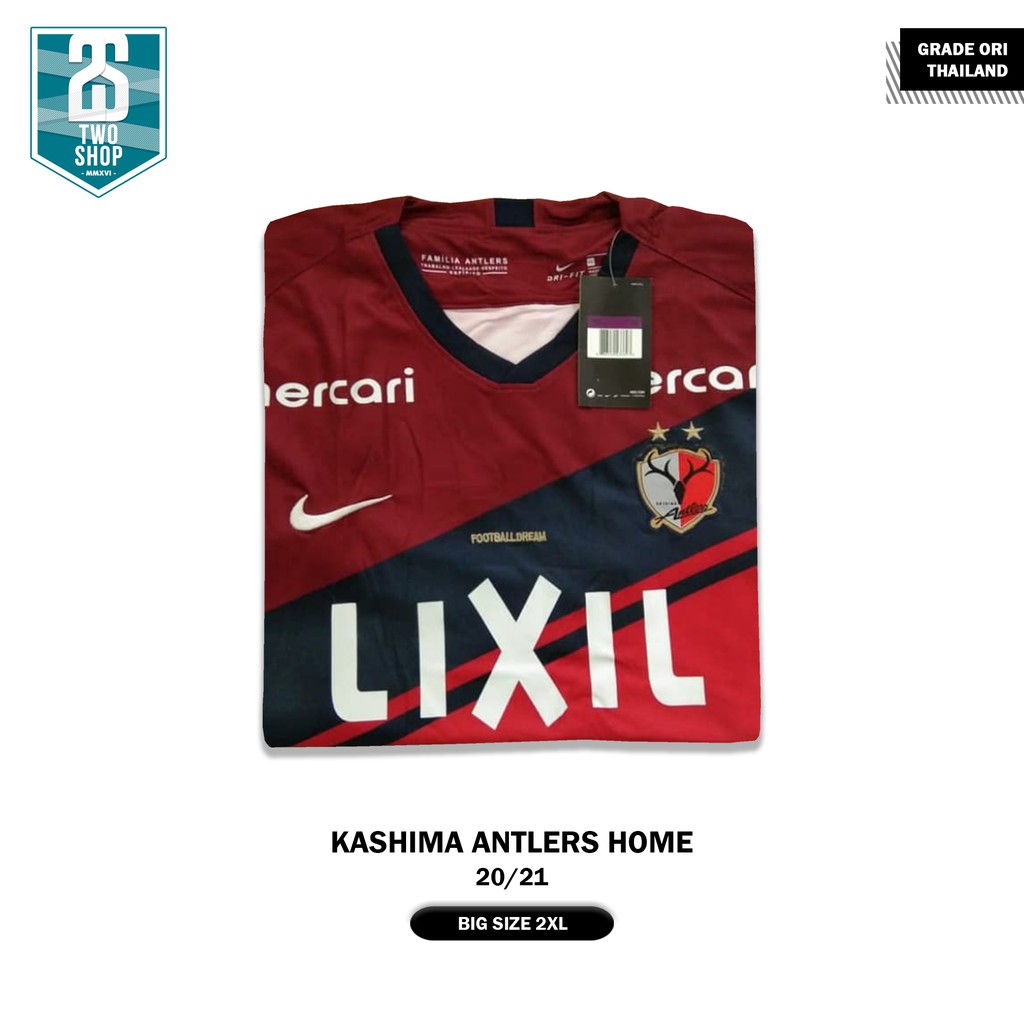 Jersey Bola Kashima Antlers Home 2020/2021 BIG SIZE 2XL Grade Ori