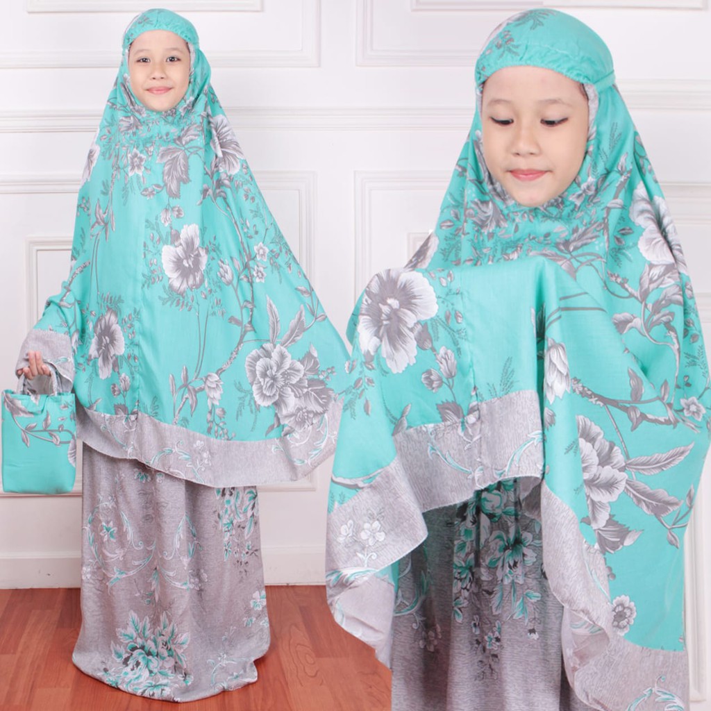 mukena anak  TANGGUNG shabie USIA 5 12TAHUN rayon bali 