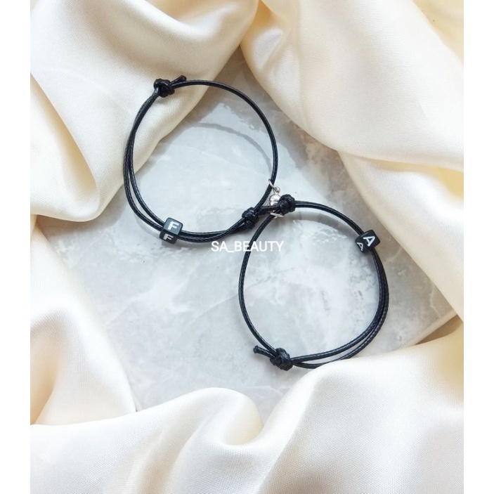 2 pcs gelang magnet/1 Pasang Gelang Couple Magnet Gelang Tali Couple