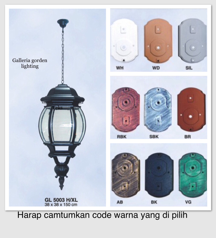 lampu gantung hias dekorasi teras rumah 5003/XL