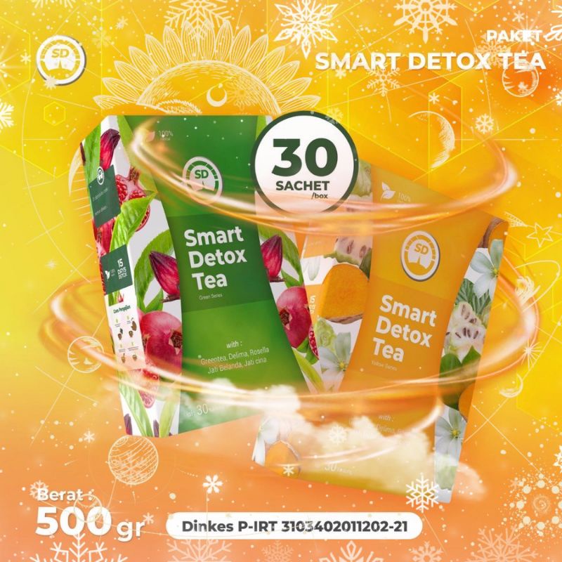 

SMART DETOX TEA 100% ORIGINAL- Teh Herbal Diet Pelangsing Badan Alami Ampuh Terbaik