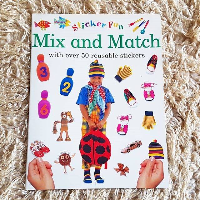 

Sticker Fun - Mix and Match / 50 reusable sticker / buku stiker anak