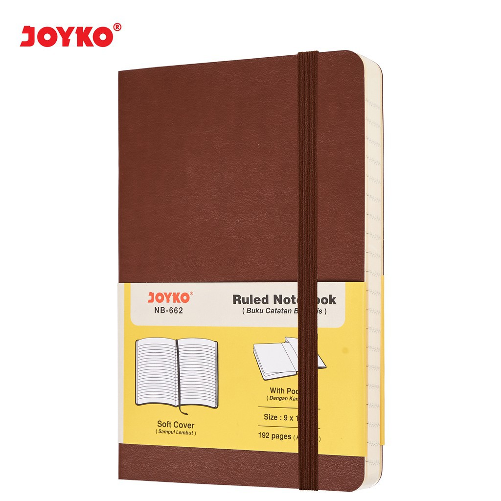 

Ruled Notebook Diary Agenda Buku Catatan Bergaris Joyko NB-662 Brown / Joyko Original