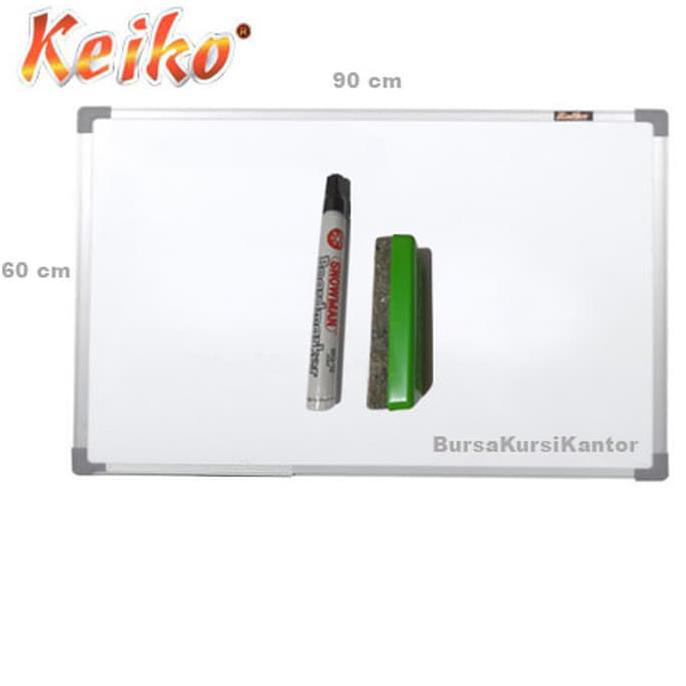 

PROMO Whiteboard Magnet Keiko Gantung 60x90 Spidol HITAM+Hapusan DR409