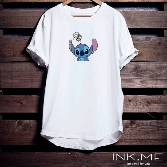 KAOS LILO & STITCH - CONFUSED LILO/ KAOS PRIA / KAOS WANITA/ KAOS SABLON LILO/ LILO COLLECTION