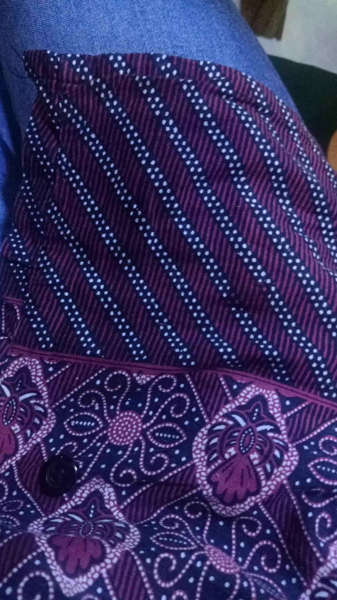 Tey-17 Batik Wanita Asj Sa Hrb026 Kenongo Kemeja Tosca Pendek