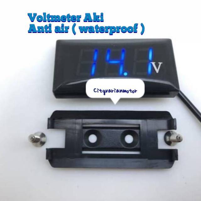 Voltmeter Volt meter aki X Case Voltmeter pengukur aki motor