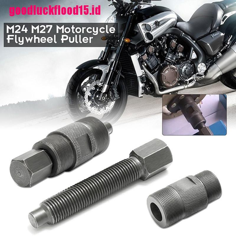 (LUCKID) Alat Penarik Flywheel Magneto 27mm &amp; 24mm Untuk Reparasi Skuter ATV GY6 50 125 150