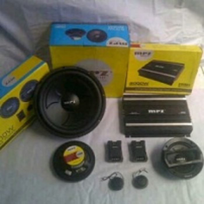 Termurah Paket Audio MRZ Sub 12" Speaker Split Power 4ch