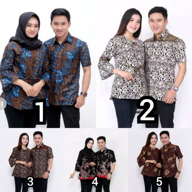 Maura Couple - Sania Ruffle Batik Couple Ori Ndoro Jowi Garansi Termurah Shopee -  Couple Batik Pasangan