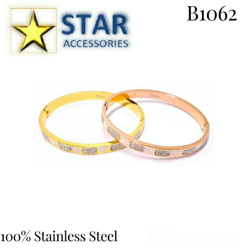 Gelang Titanium Cartier Gold | Gelang Titanium Rose Gold