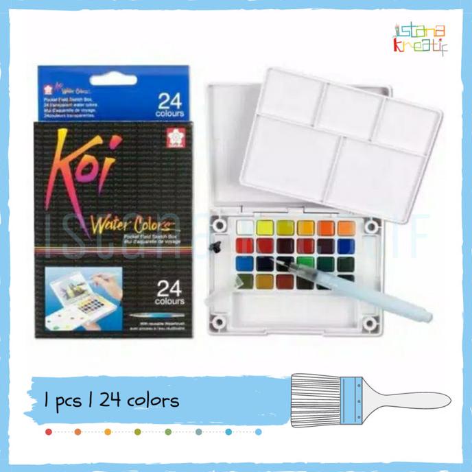 

[COD] Sakura Koi WaterColor 24 | Pocket Field Sketc Box BIG SALE Kode 1063