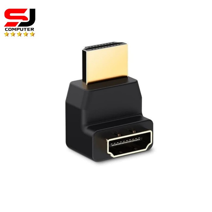 HDMI Converter Adapter Konektor M to F 90&quot; L type Premium Quality