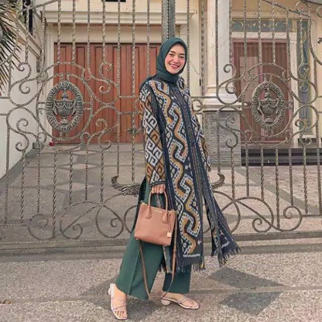 Outer Tenun Ikat Troso Panjang // Baju Tenun Ikat Troso // Tenun Blangket C6