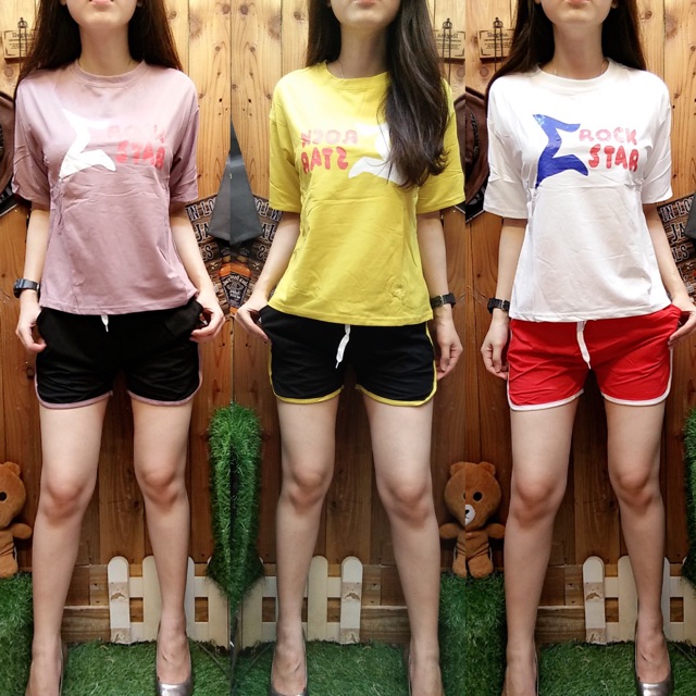 SETELAN HP ROCK STAR TRAINING BHN KAOS KOREA IMPORT