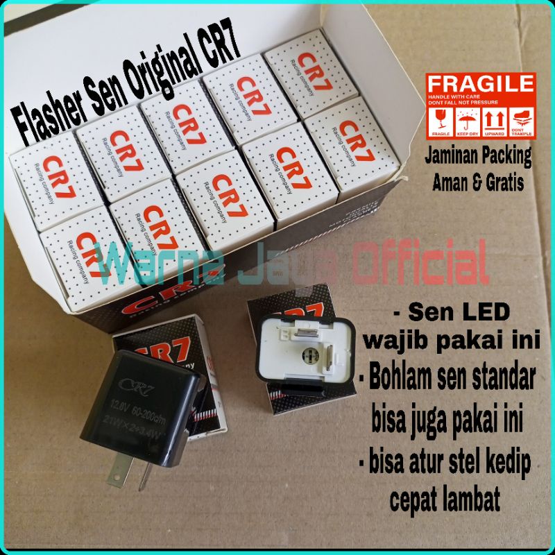 Flasher Sen CR7 ORIGINAL Flaser Sen Sein LED CR7 Plaser Fleser Pleser Bohlam Lampu Sen Racing Motor 