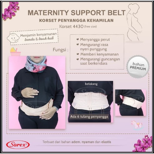 Korset Penyangga Kehamilan Maternity Belt Sorex Art 4430, 4427