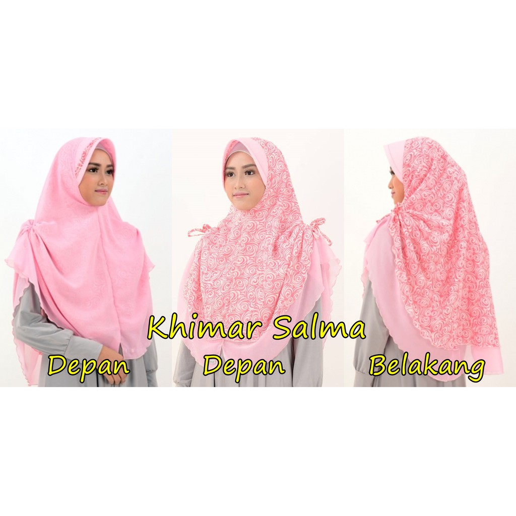 KHIMAR SALMA - Jilbab Kerudung Hijab Instan Bolak Balik