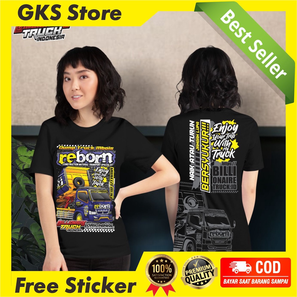Kaos Truk Reborn Kaos Truk Dump Truk Baju Truk Terbaru Kaos Driver Muda Ori Billionaire Truck