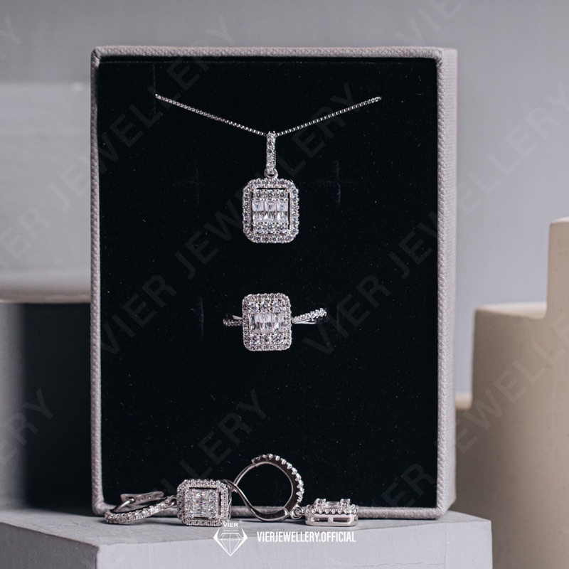 Wynn Edition Set Jewellery , set perhiasan replika berlian crystal zirconia , set Vier Jewellery ant