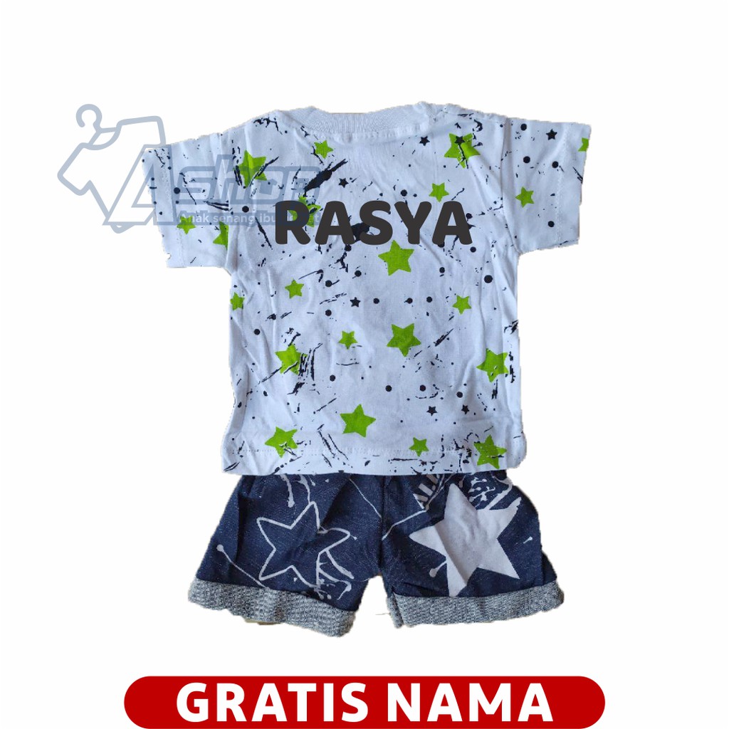 Baju Bayi Setelan Kapten Amerika LED 0-18 Bulan