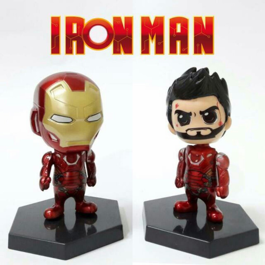 IRON MAN CHIBI - pajangan figure iron man avenger