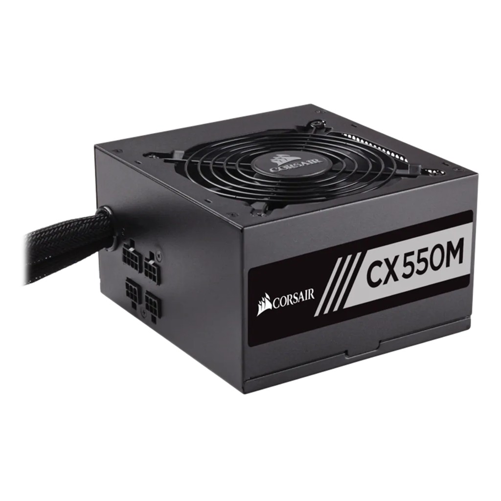 CORSAIR CX550M 550W 80+ BRONZE MODULAR PSU POWER SUPPLY GARANSI 5 THN