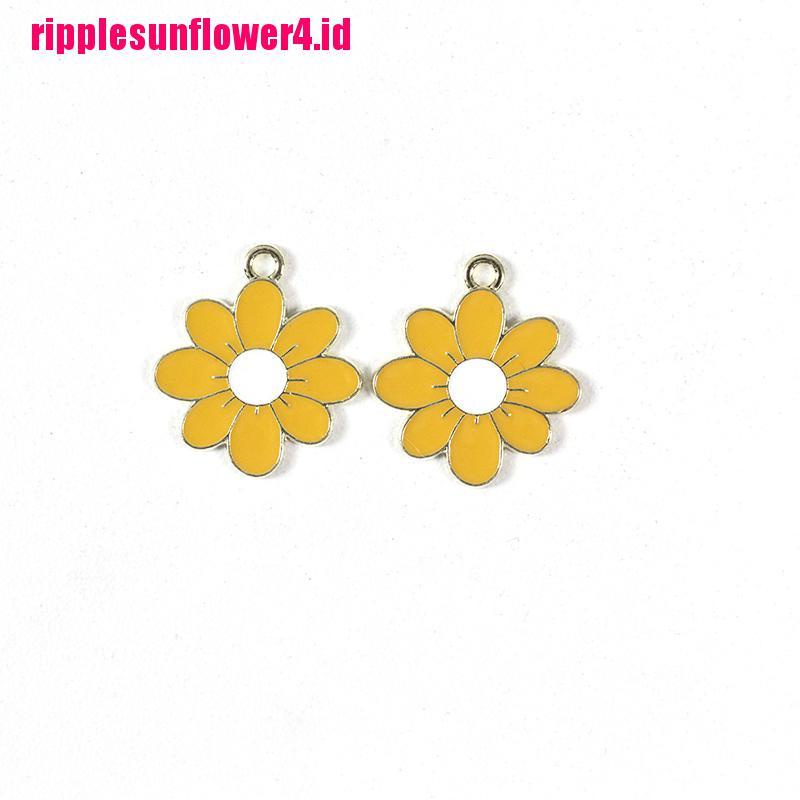 10pcs Kalung Dan Anting Liontin Bunga Daisy