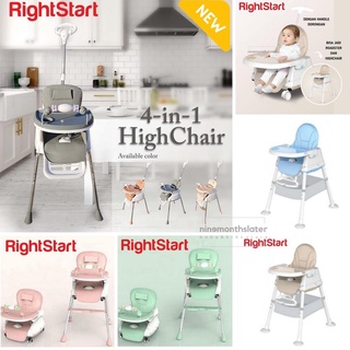 Image of Right Start Roadster Lets Go Candy Highchair 4-in-1 Kursi Makan High Chair Roda Deluxe Baby Bayi Trike