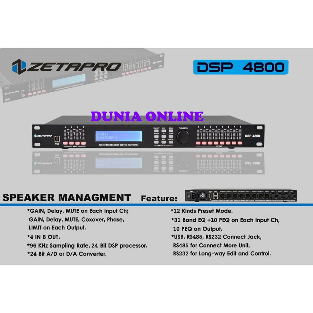 MANAGEMENT ZETAPRO DSP 4800 ZETAPRO DSP4800 GARANSI RESMI ORIGINAL