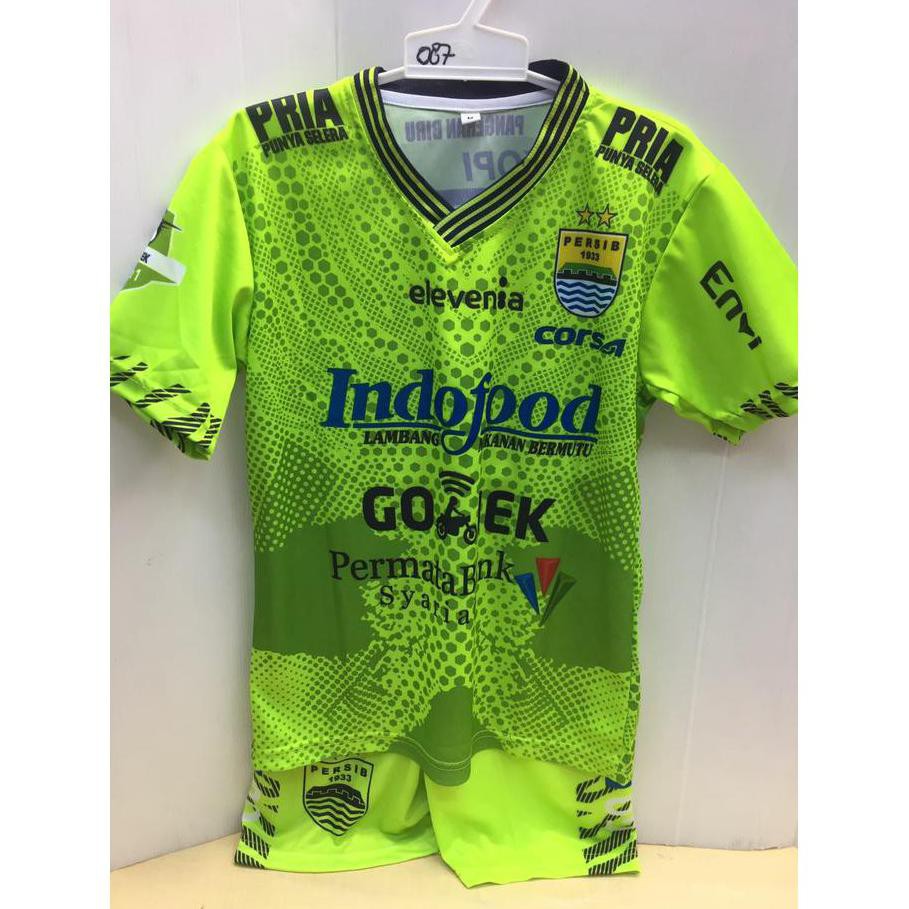 Special Promo Baju Jersey Stelan Anak Persib Kiper Baru 2018-2019
