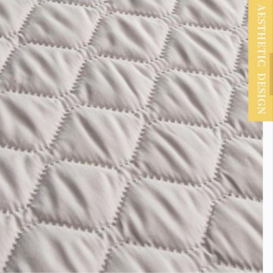 Sprei Waterproof Quilt Motif 180 x 200 Cm - Sprei Anti Air Bed Cover Lembut Nyaman Berkualitas-7