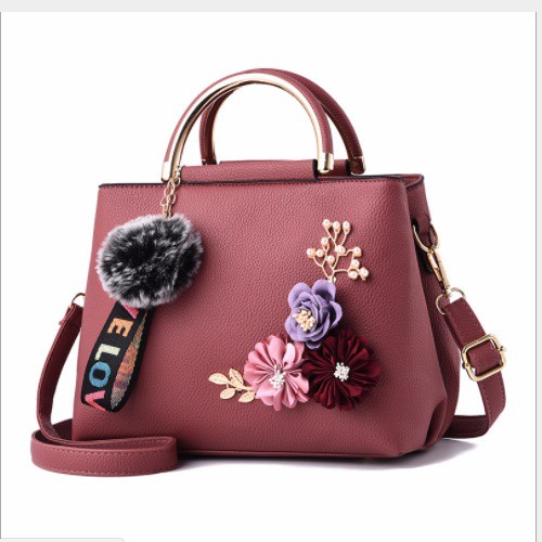 JK 501 1KG MUAT 2PCS TAS SELEMPANG IMPORT MOTIF BUNGA HANDBAG  Y9859 PX348 T161 E348 P8862 P8921