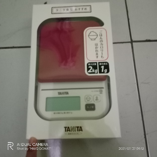 Tanita Timbangan Dapur Kj- 210- Digital Kitchen Scale 2kg/1gr