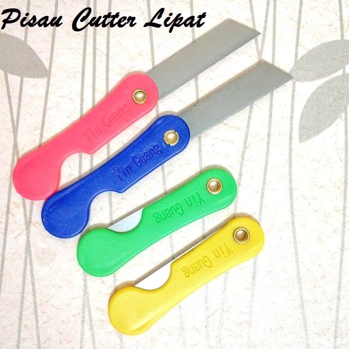CUTTER LIPAT Mini / Pisau Lipat Kecil / Silet Cuter Warna-Warni