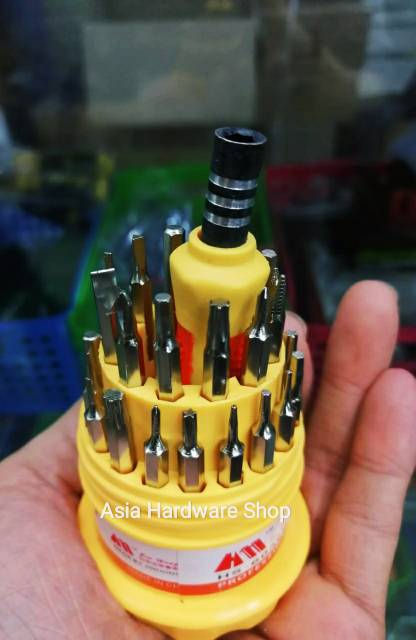 Promo Obeng Set 31 in 1 Obeng Hp Handphone Kacamata Jam 31in1 Mini Multifungsi Murah-2