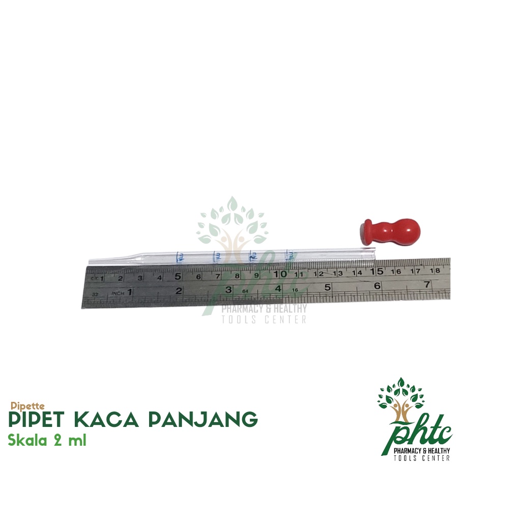 PIPET KACA PANJANG SKALA 2 ml