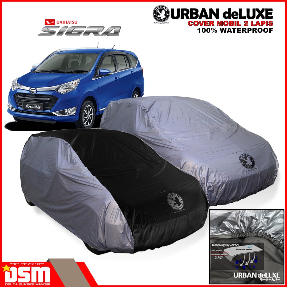 Urban Deluxe Cover Mobil 2 Lapis Toyota Calya Daihatsu Sigra / 100% Waterproof Dan Anti Gores