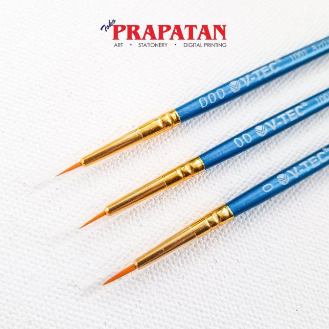 

Diskon Kuas Lukis V-TEC 1001 size 000 - 0 / V-TEC Paint Brush - 00 Big Sale